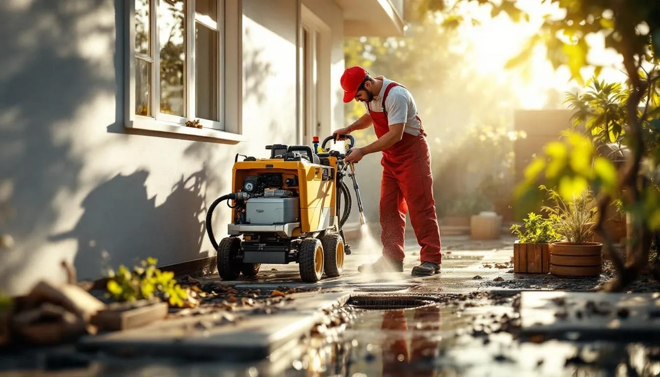 911 drain and plumbing unblocking drains with hydro jetting machine in waterkloof glen